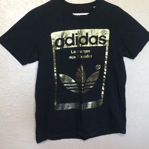 adidas black tee